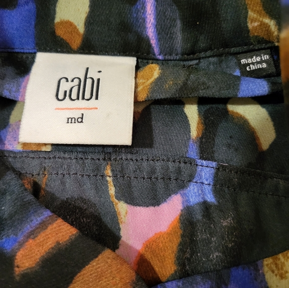 CAbi 3143 Sabine Watercolor Sheer Blouse - Picture 10 of 10